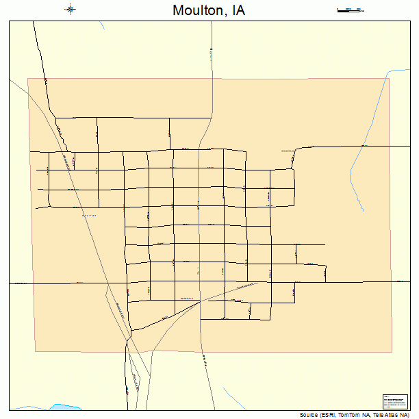 Moulton, IA street map