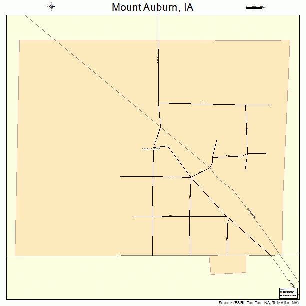 Mount Auburn, IA street map