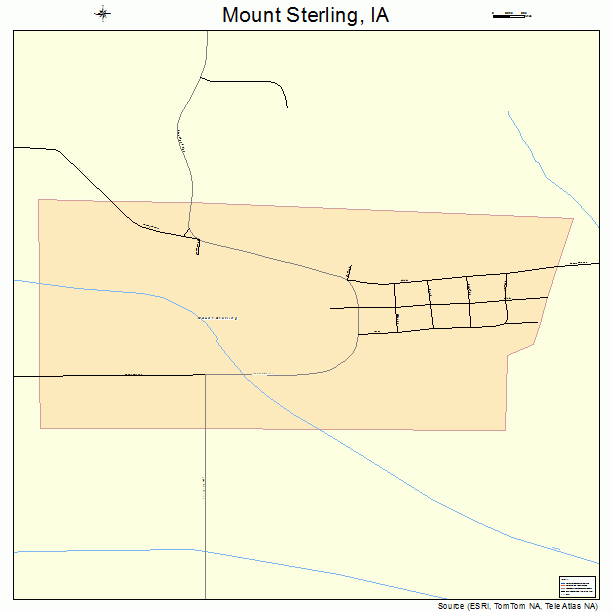 Mount Sterling, IA street map