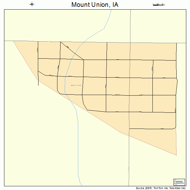 Mount Union, IA street map