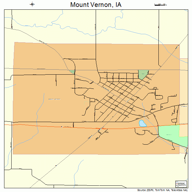 Mount Vernon, IA street map