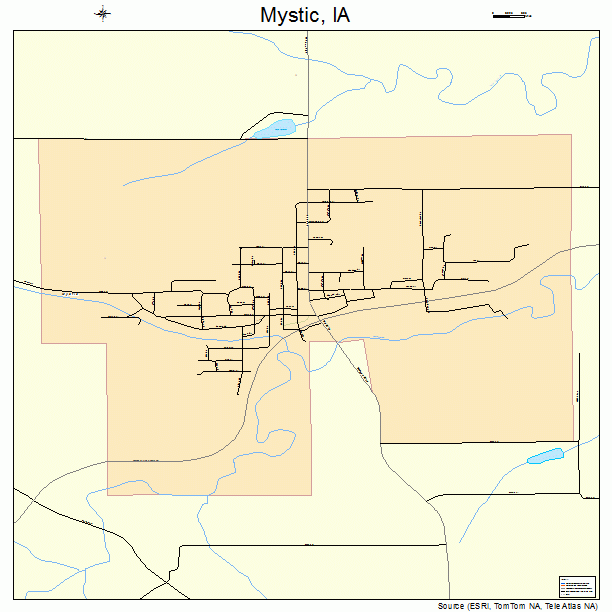 Mystic, IA street map