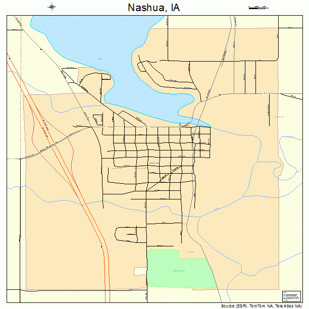 Nashua, IA street map