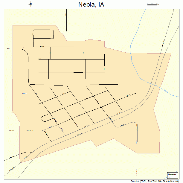 Neola, IA street map