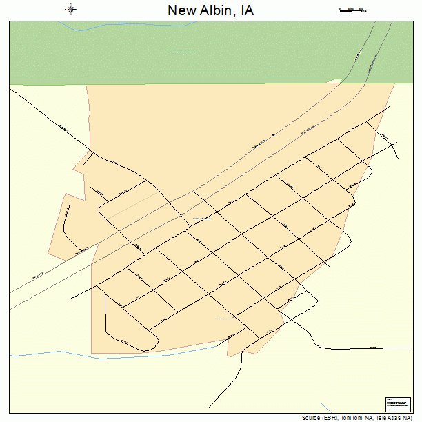 New Albin, IA street map