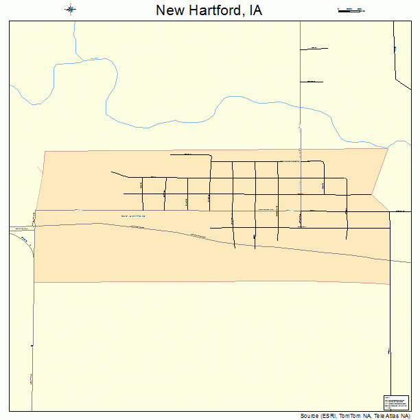 New Hartford, IA street map