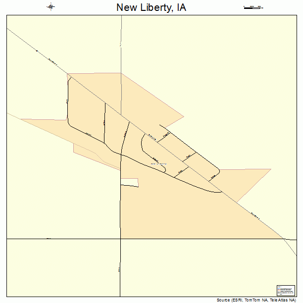 New Liberty, IA street map