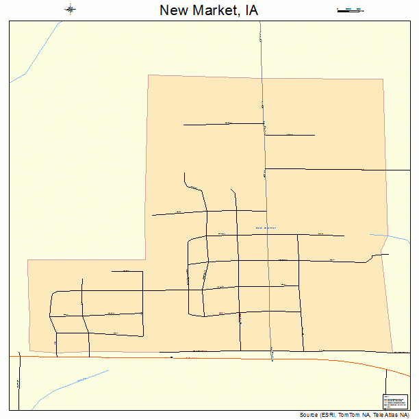 New Market, IA street map