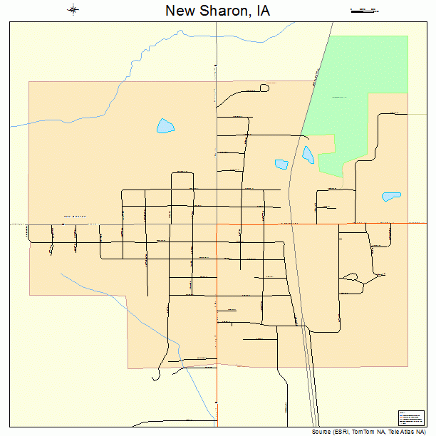 New Sharon, IA street map