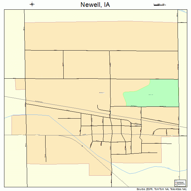 Newell, IA street map