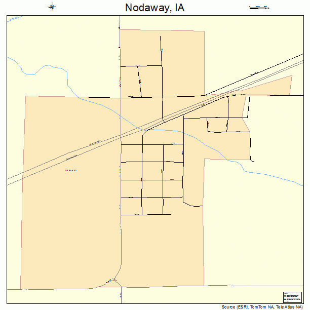 Nodaway, IA street map