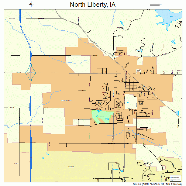 North Liberty, IA street map