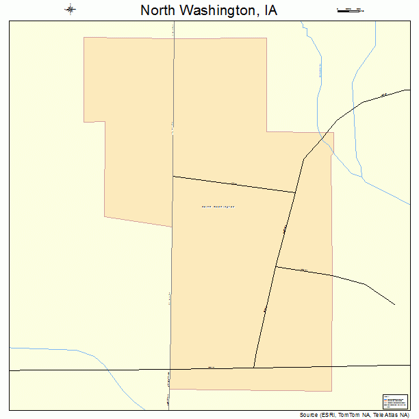 North Washington, IA street map