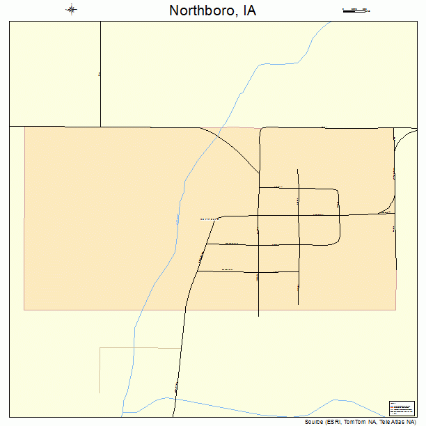 Northboro, IA street map
