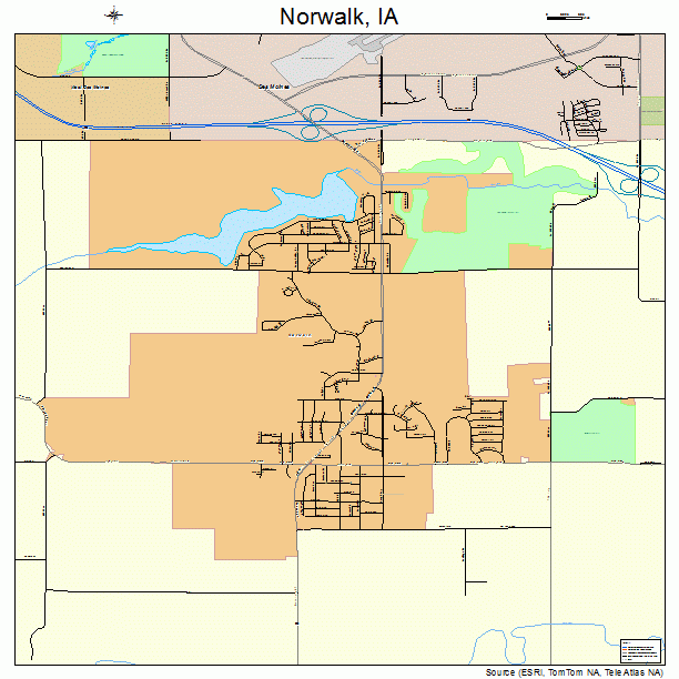 Norwalk, IA street map