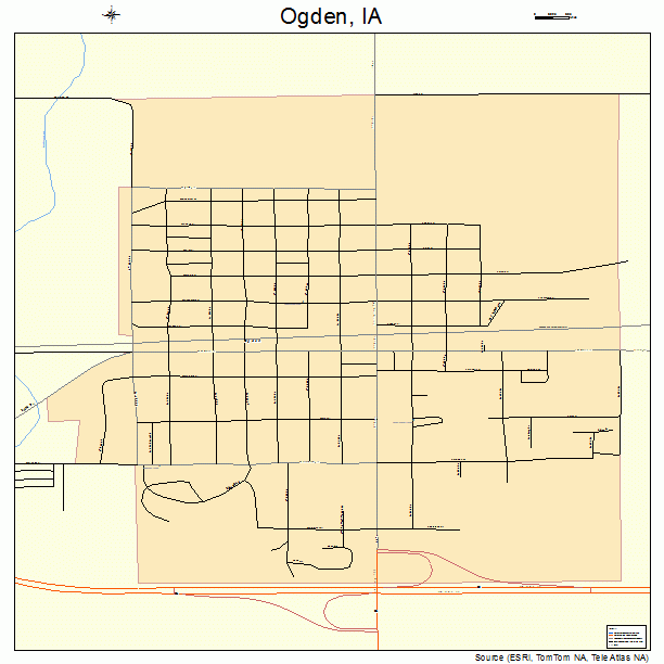 Ogden, IA street map