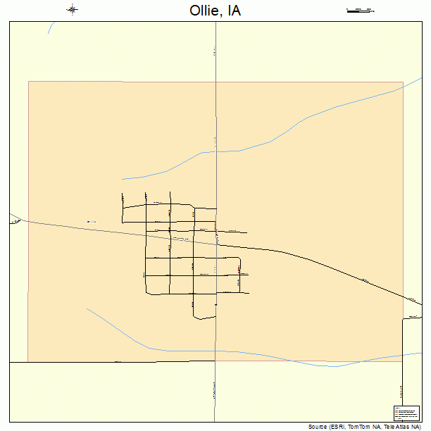 Ollie, IA street map