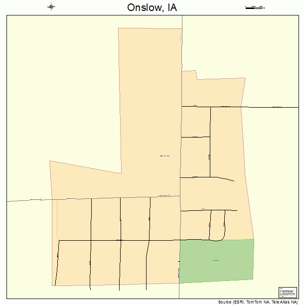 Onslow, IA street map