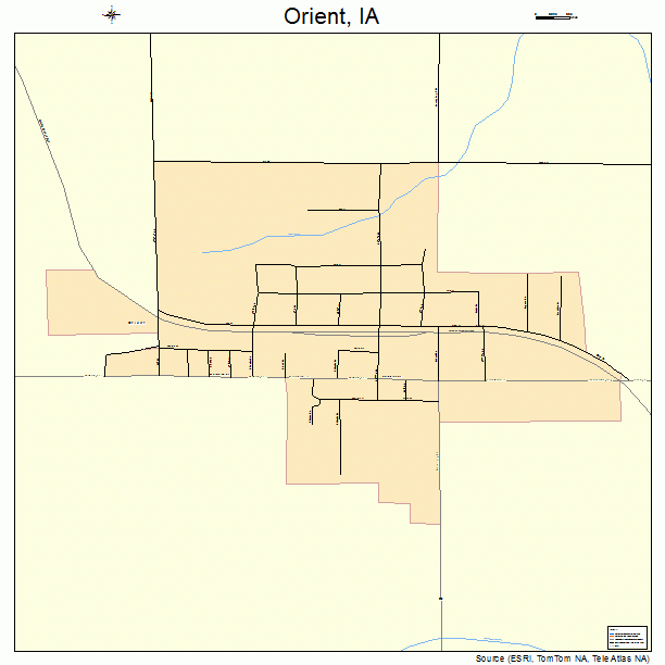 Orient, IA street map