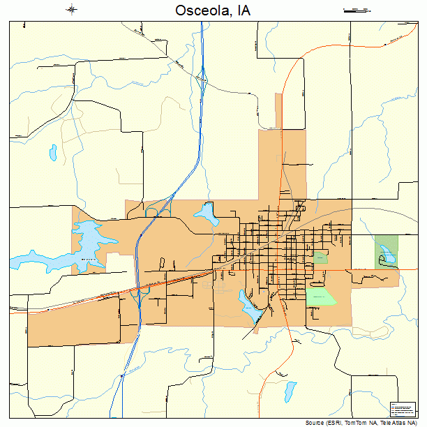 Osceola, IA street map