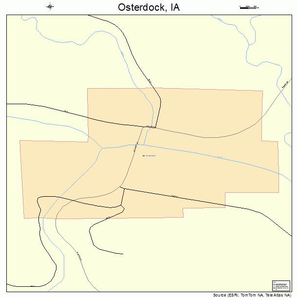 Osterdock, IA street map