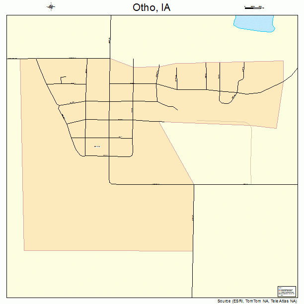Otho, IA street map