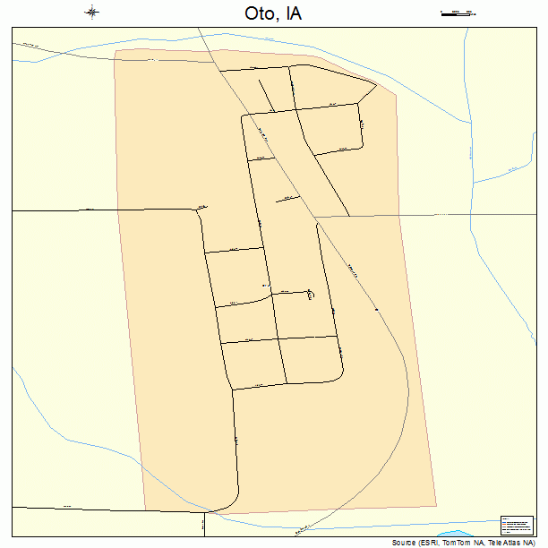 Oto, IA street map