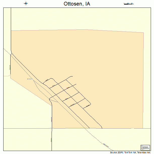 Ottosen, IA street map