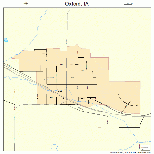 Oxford, IA street map