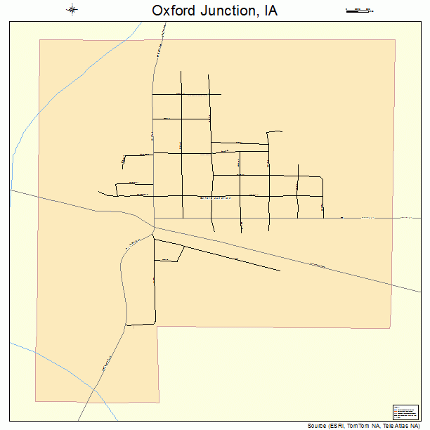 Oxford Junction, IA street map