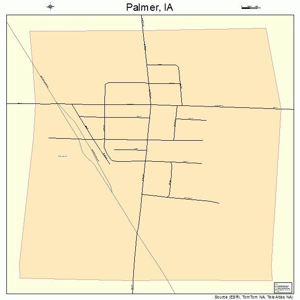 Palmer, IA street map
