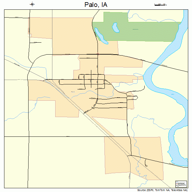 Palo, IA street map