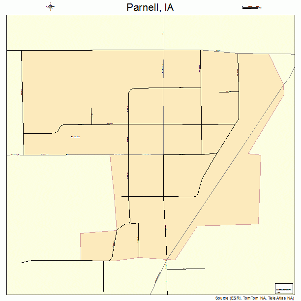 Parnell, IA street map