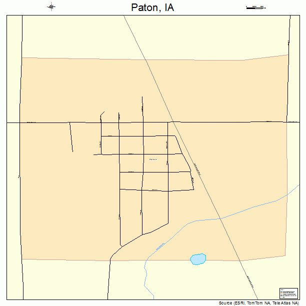 Paton, IA street map