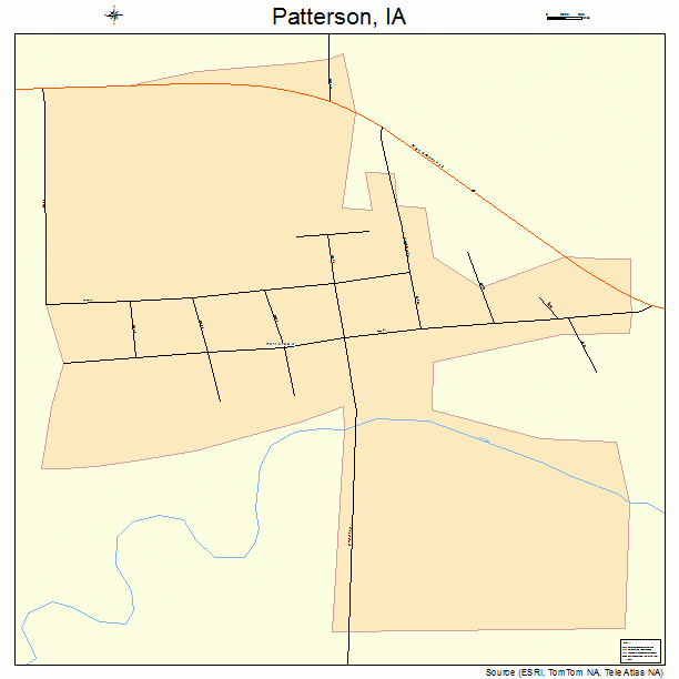 Patterson, IA street map