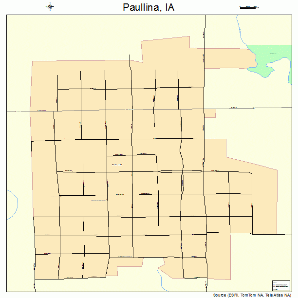 Paullina, IA street map