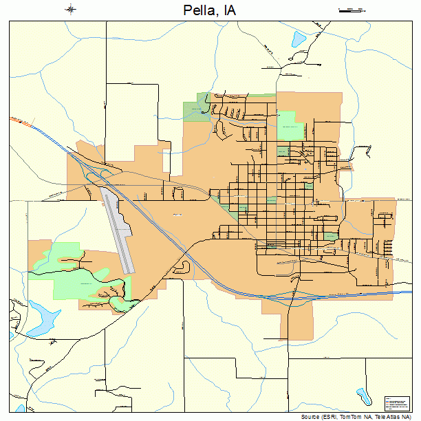 Pella, IA street map