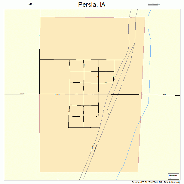 Persia, IA street map