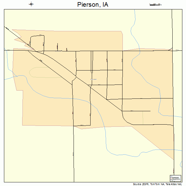 Pierson, IA street map