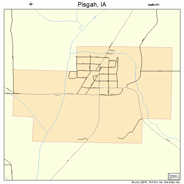 Pisgah, IA street map