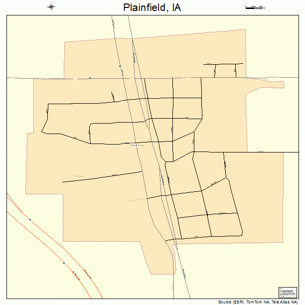 Plainfield, IA street map