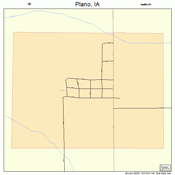 Plano, IA street map