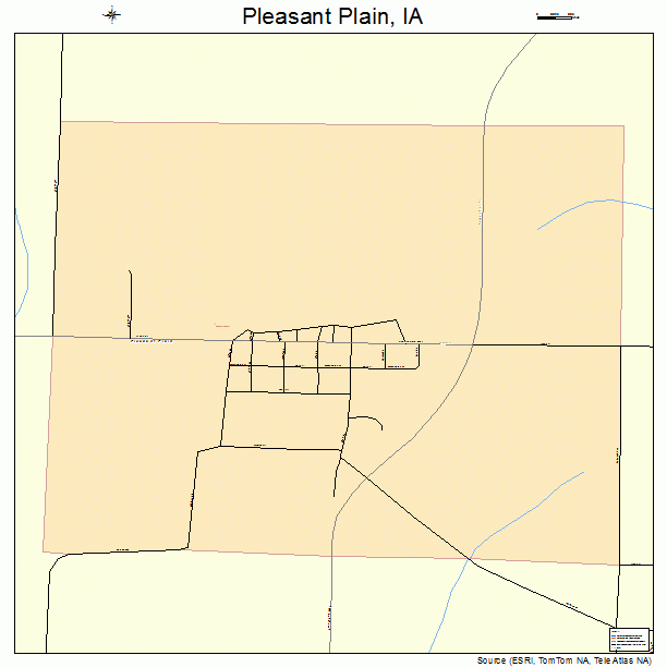 Pleasant Plain, IA street map