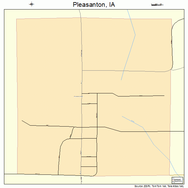 Pleasanton, IA street map