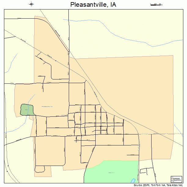 Pleasantville, IA street map