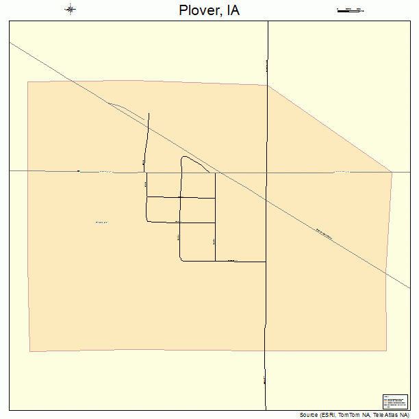 Plover, IA street map
