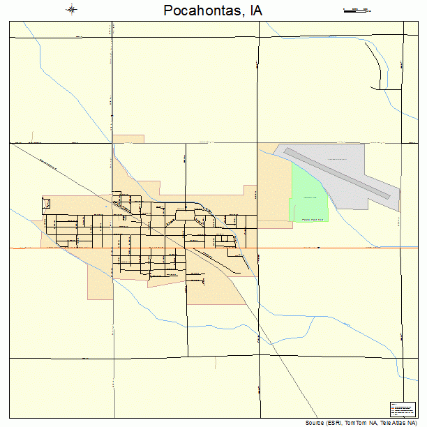 Pocahontas, IA street map
