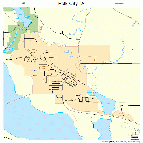 Polk City, IA street map