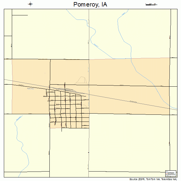 Pomeroy, IA street map