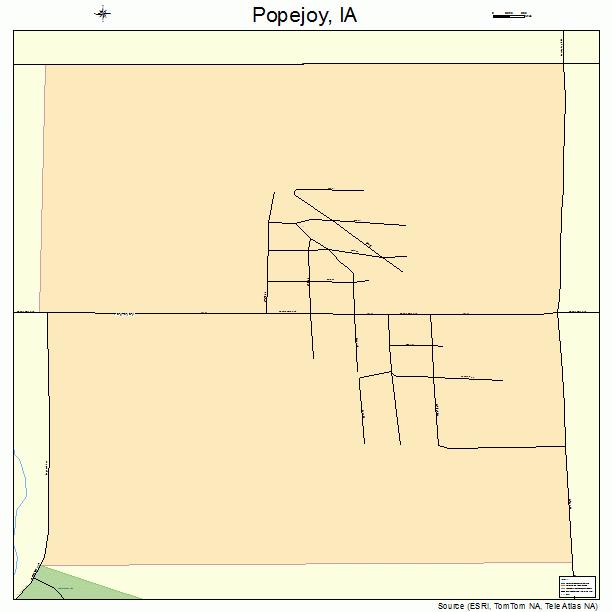 Popejoy, IA street map